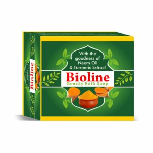 Bioline Beauty Soap Neem Oil &Turmeric Extract, 8 Pack, 100ml Bars